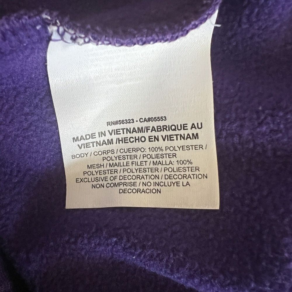 Nike Golf Shirt‎ Womens XL Standard Therma Fit Purple Mountain West Fleece Zip - Picture 12 of 14
